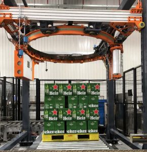 high speed machine with stretch film